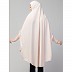 stretchable smoking at  sleeve prayer khimar Hijab - Baby Pink